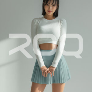 courtlite pleated skirt light blue