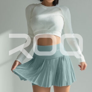 courtlite pleated skirt light blue