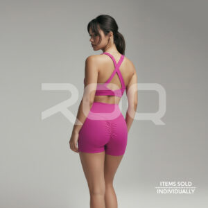 breathe short set fuchsia