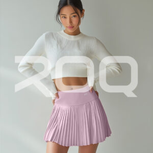 courtlite pleated skirt powder pink